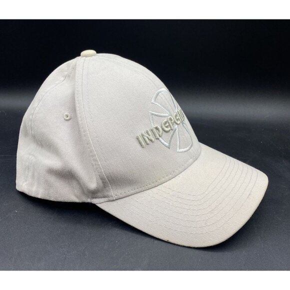 Independent Skater Skateboarding Baseball Hat Fitted Cream READ Fitted S/M - Picture 3 of 11